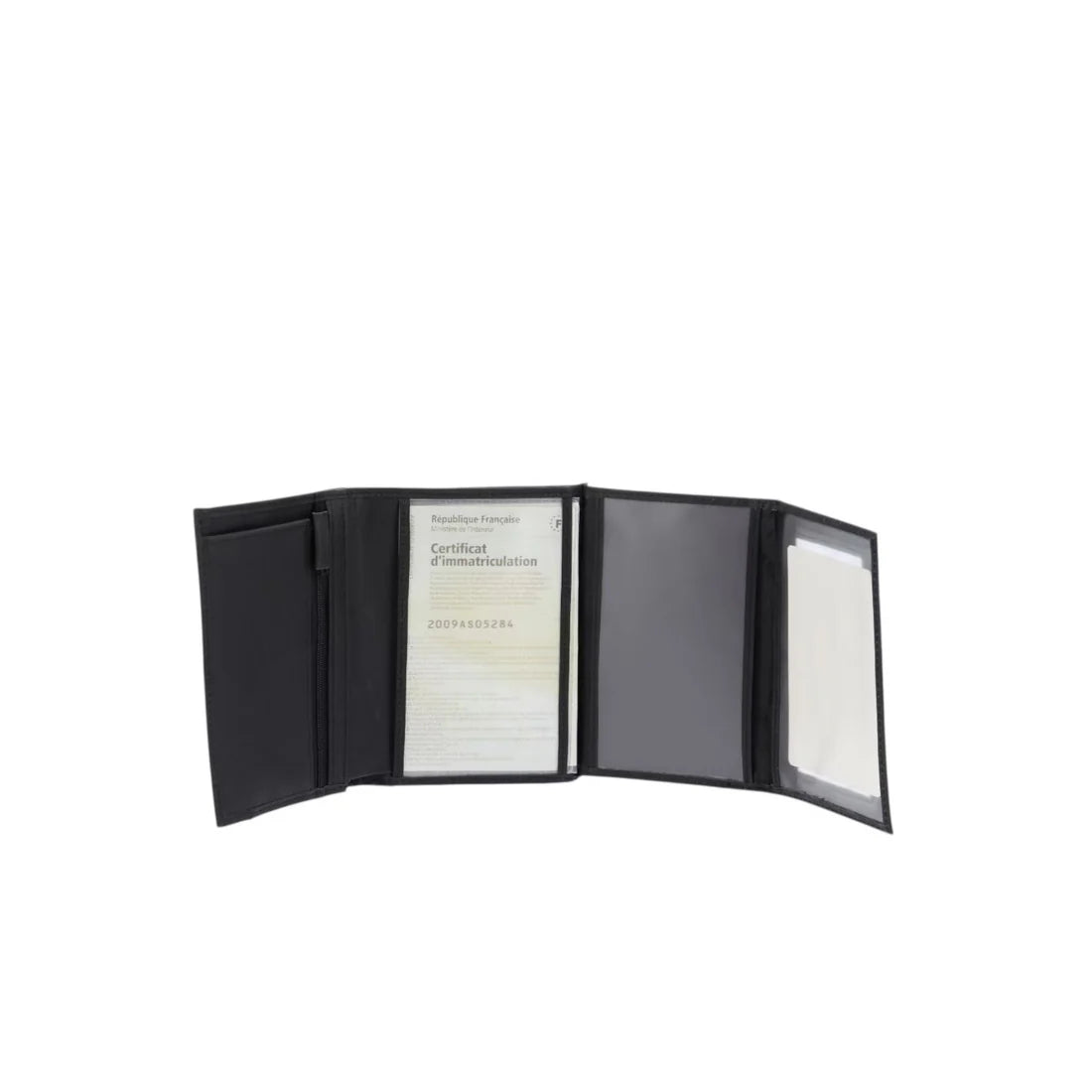 Portefeuille Diego Arthur & Aston noir – grand format vertical cuir vachette