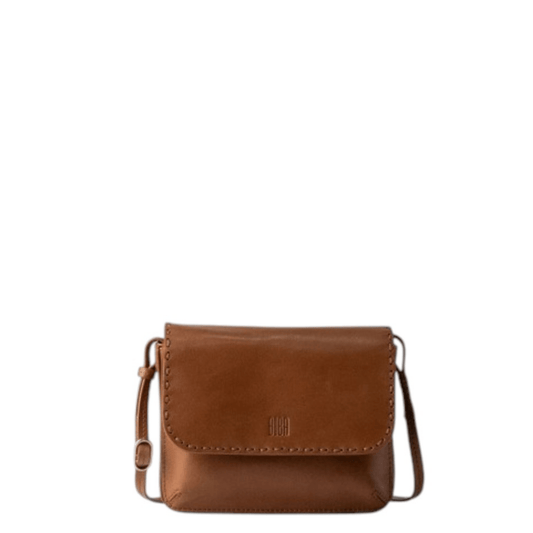 Petit sac bandoulière BIBA HATCH HAH1L cognac, vue de face