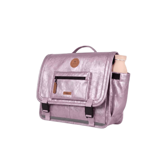 Cartable CABAÏA Discover Medium Capri vue de trois quarts avec poche gourde