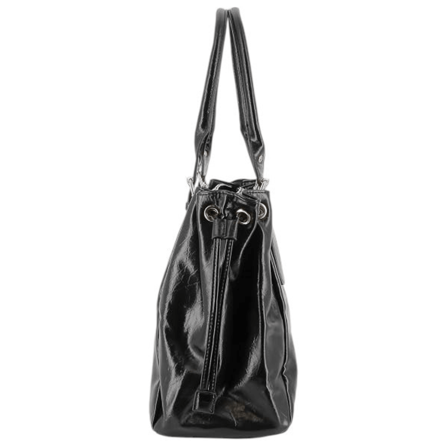 Sac cabas FLORA & CO Antonio 7578 noir vue de profil