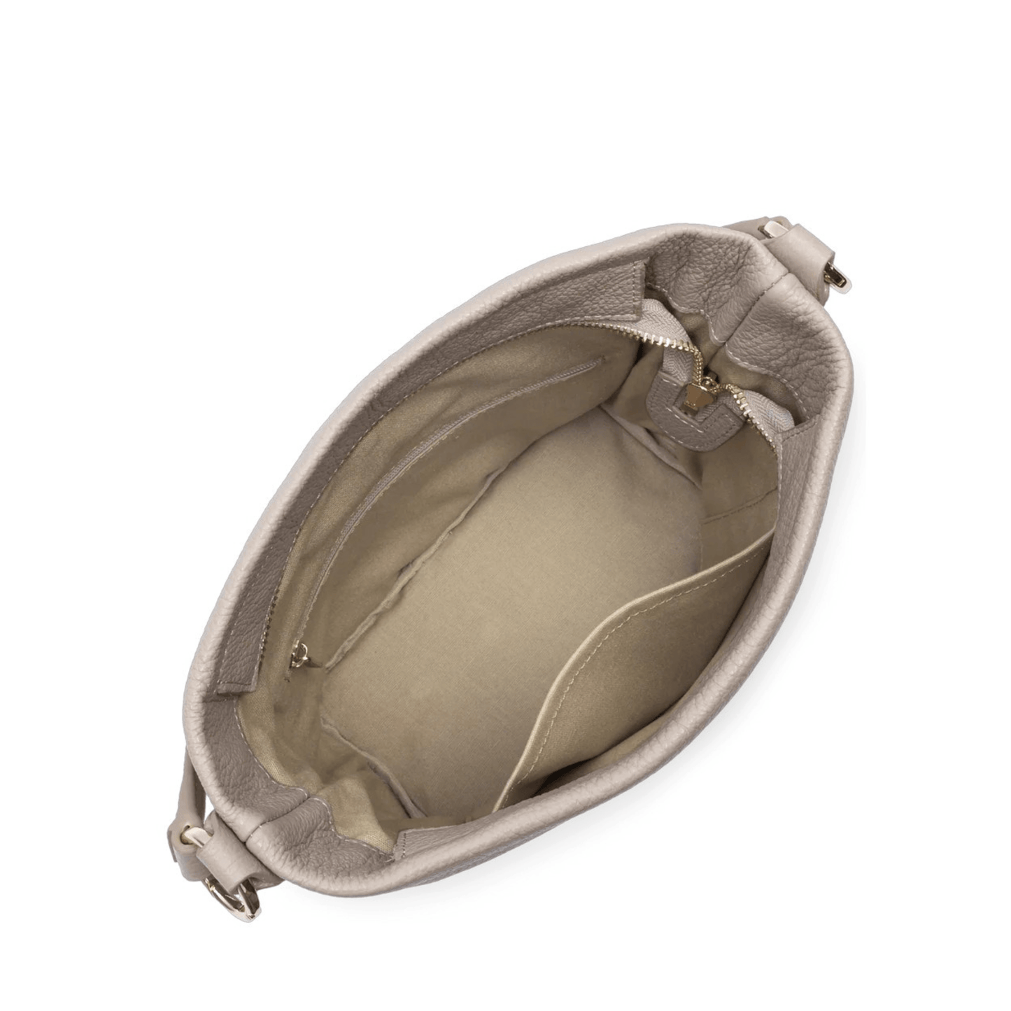 Sac seau Lancaster Dune galet – vue intérieure avec poches