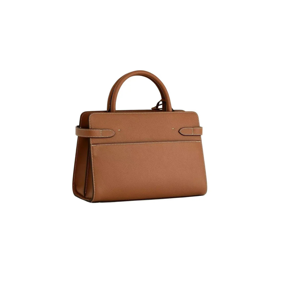 Sac à main Le Tanneur moyen modèle cuir grainé camel – Ref TEMI1614G05