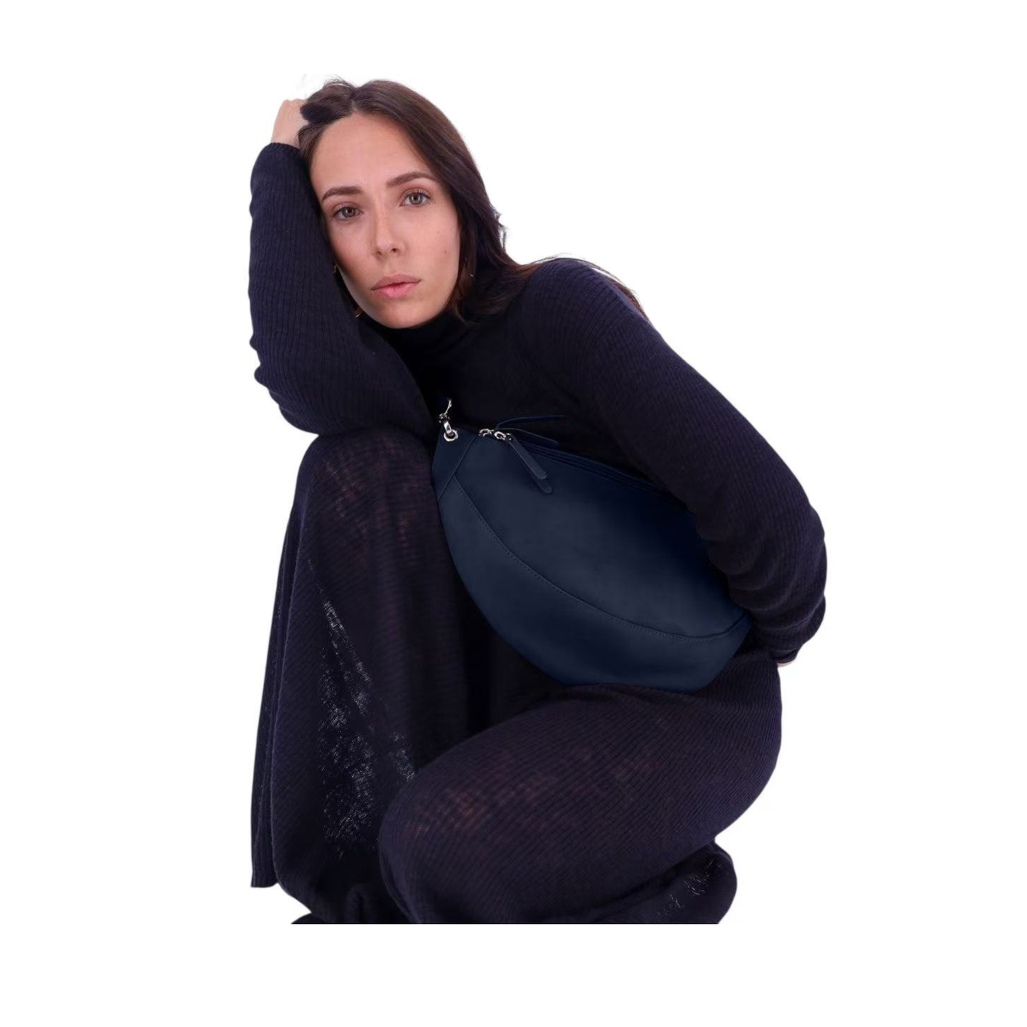 sac banane cuir artisanal france nevada maroquinerie