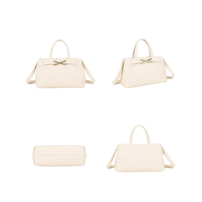 Sac à main beige tressé Gallantry – Sac bandoulière chic petit format