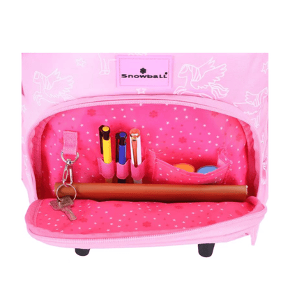 Sac à dos trolley Snowball Licorne Sequins Rose
