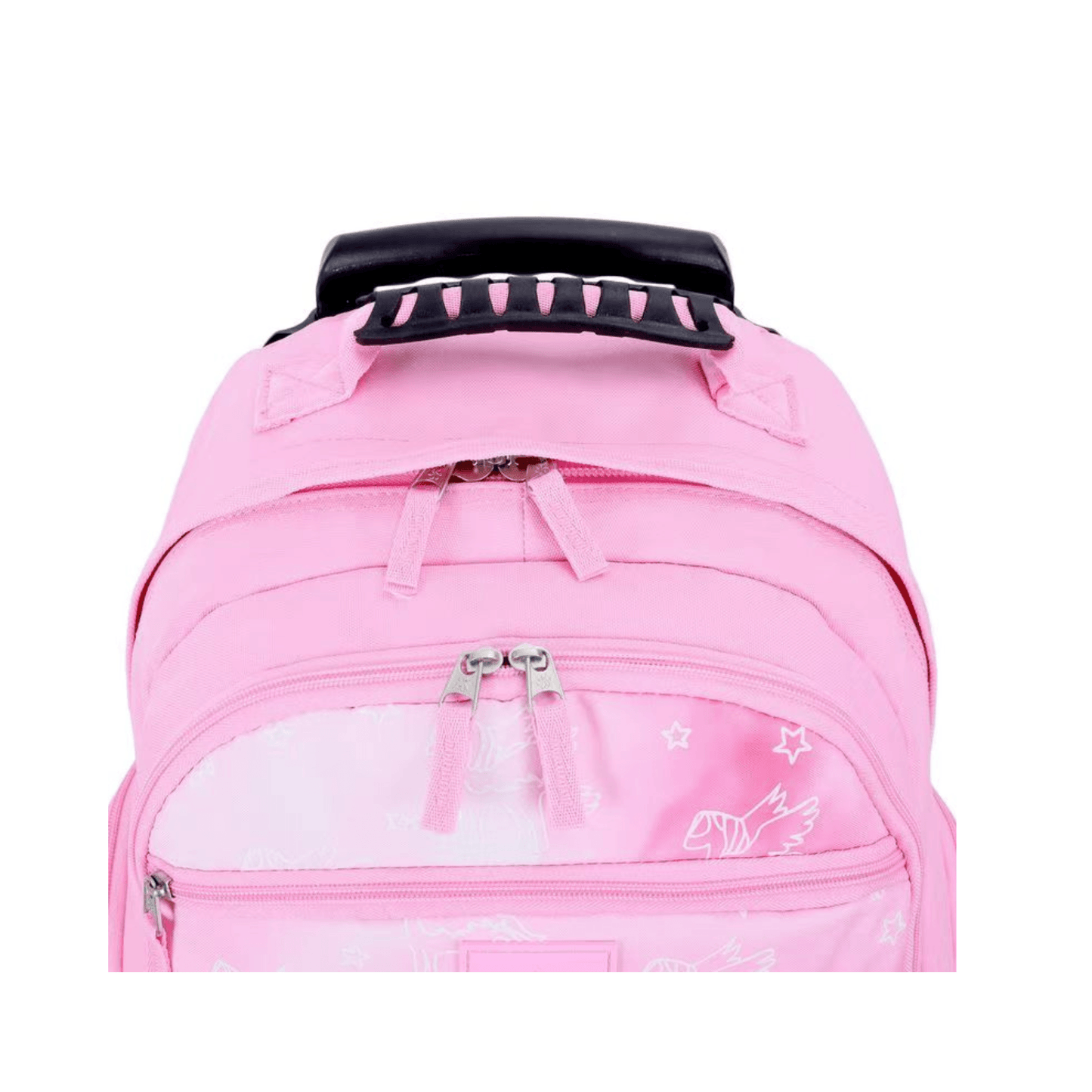 Sac à dos trolley Snowball Licorne Sequins Rose