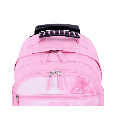 Sac à dos trolley Snowball Licorne Sequins Rose