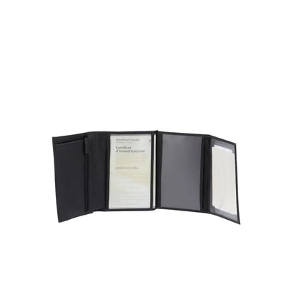 Portefeuille Diego Arthur & Aston noir – grand format vertical cuir vachette