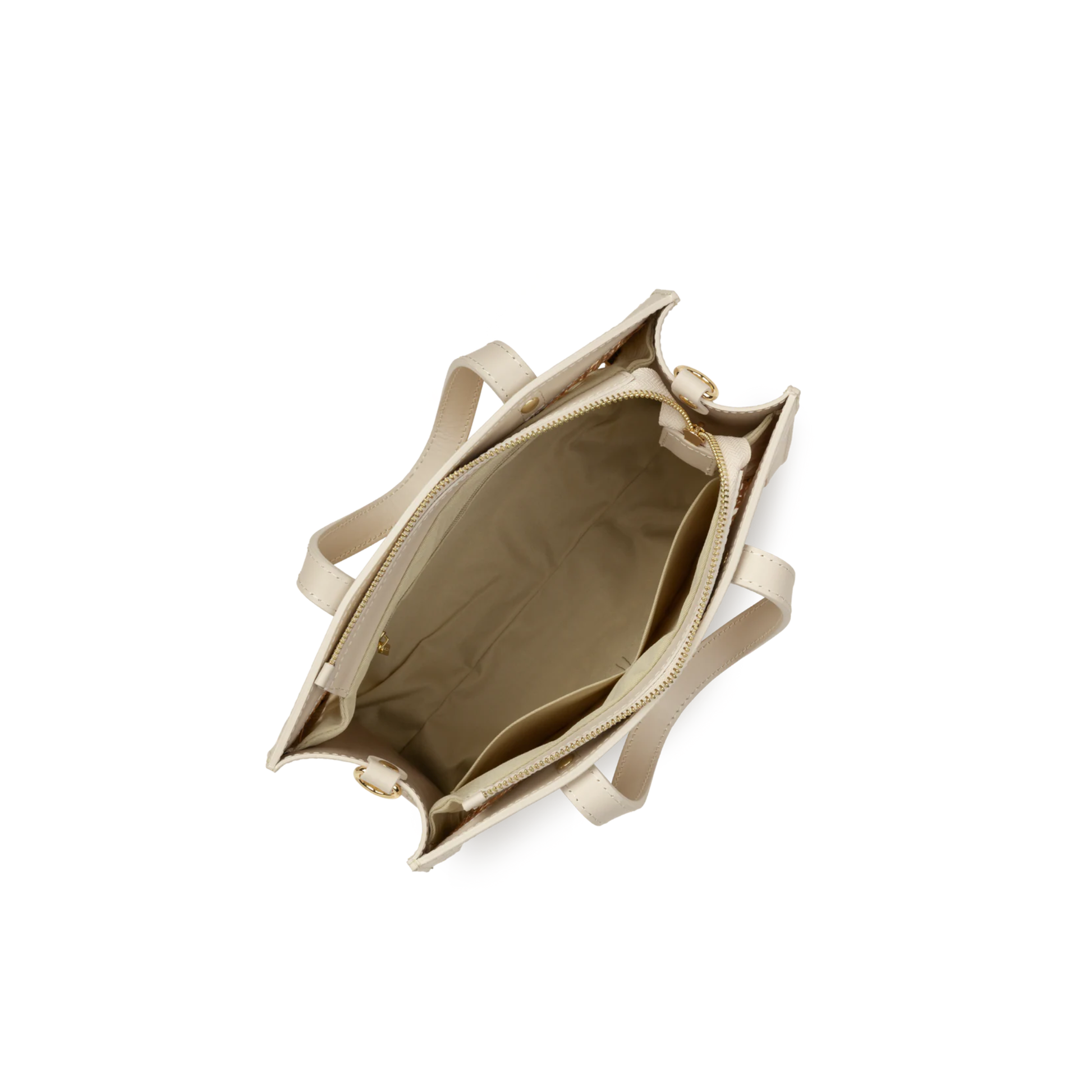 sac a main rotin beige interieur organise poches rangement pratique