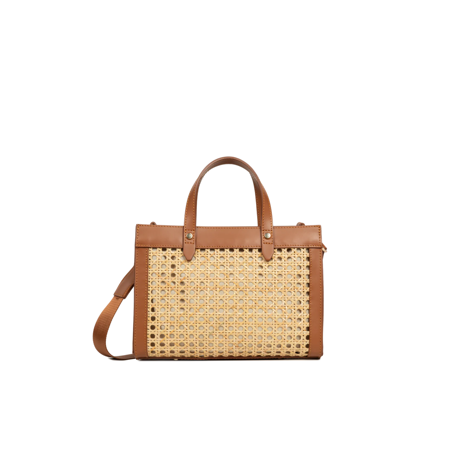sac cabas femme chic rotin cuir Nevada Maroquinerie