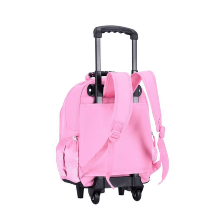 Sac à dos trolley Snowball Licorne Sequins Rose