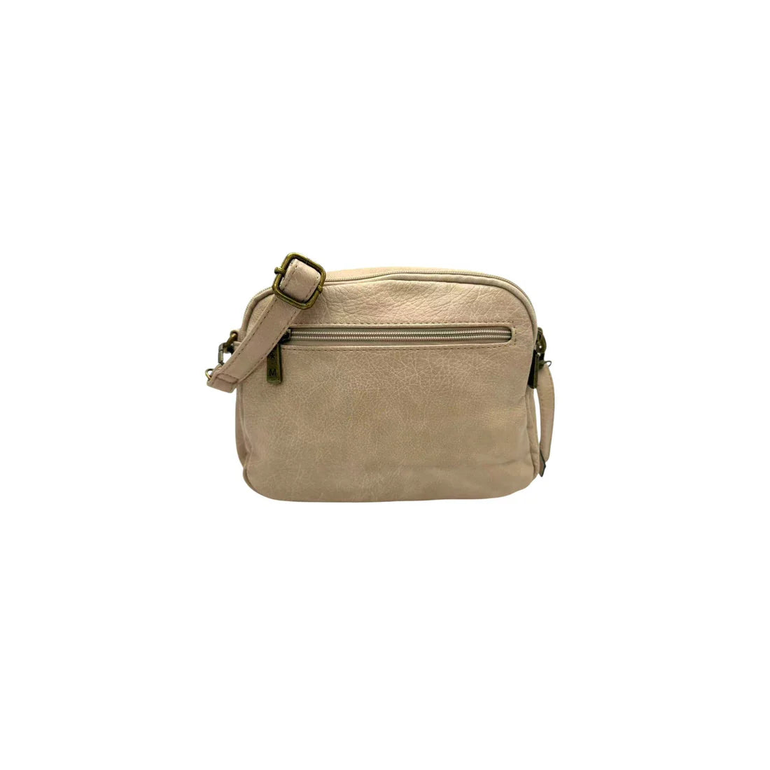 Sac bandoulière femme Mandoline synthétique taupe – Double bandoulière
