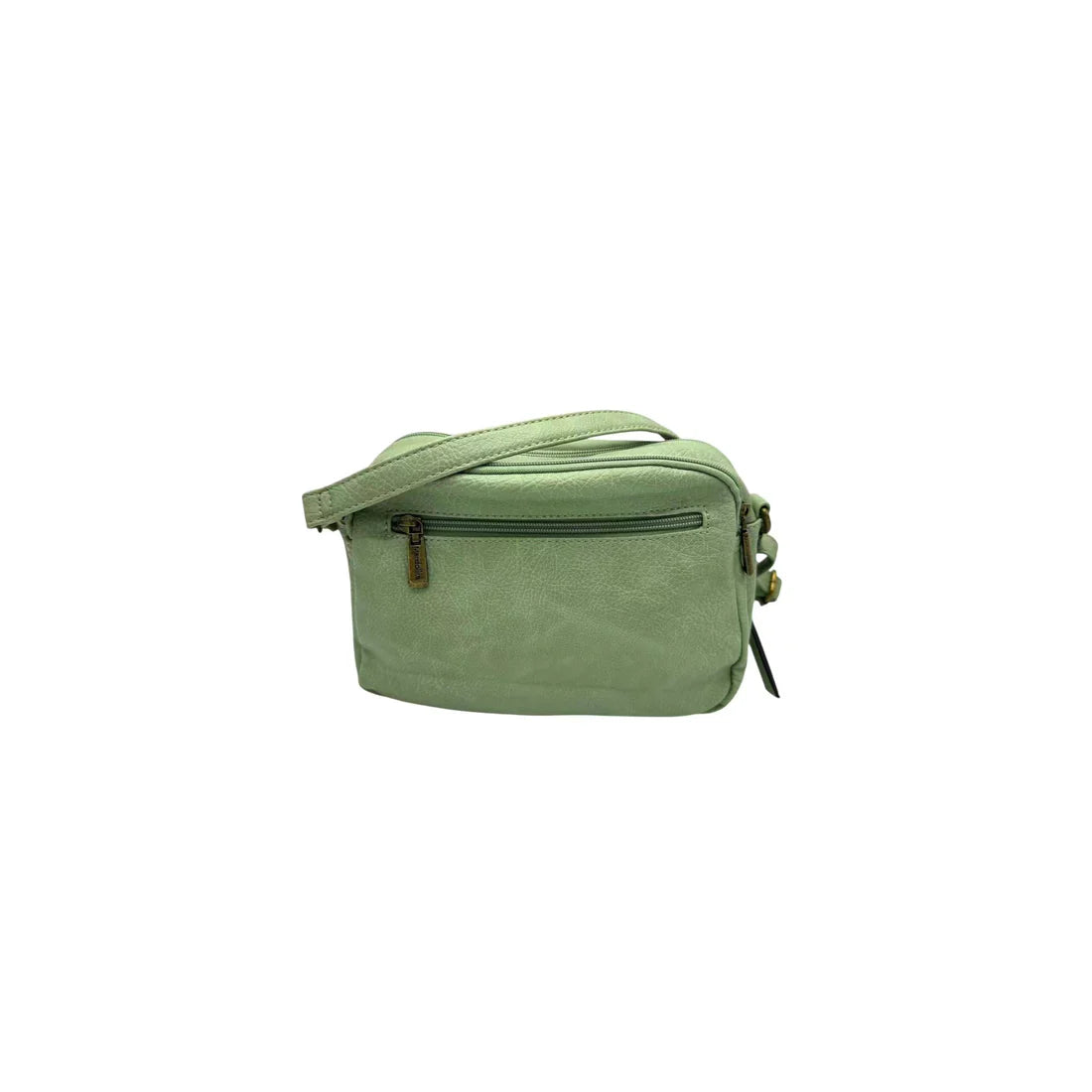 Sac bandoulière femme Mandoline synthétique tilleul – Double bandoulière