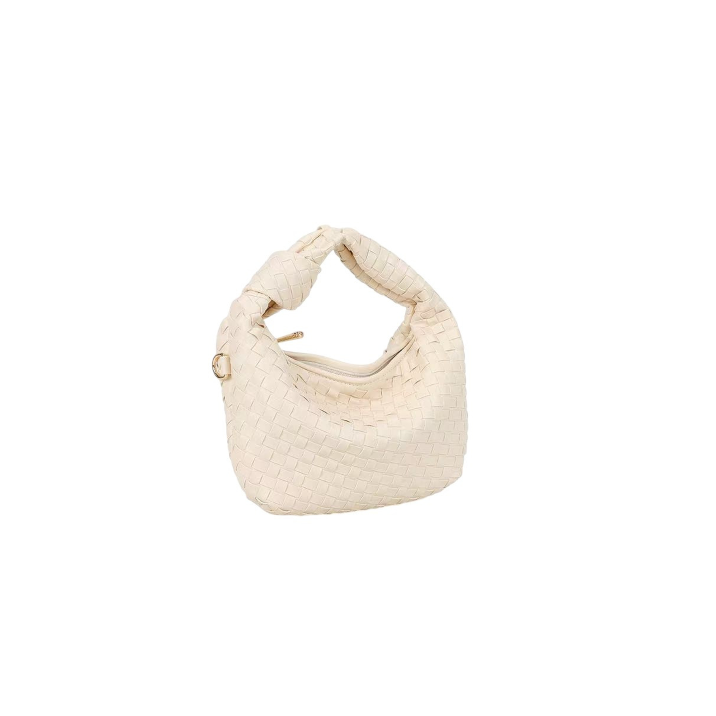 Sac bandoulière beige tressé Gallantry – Petit sac chic avec chaîne