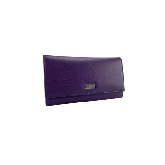 Portefeuille tout-en-un cuir véritable violet Elephant D'Or – Multi-cartes & RFID