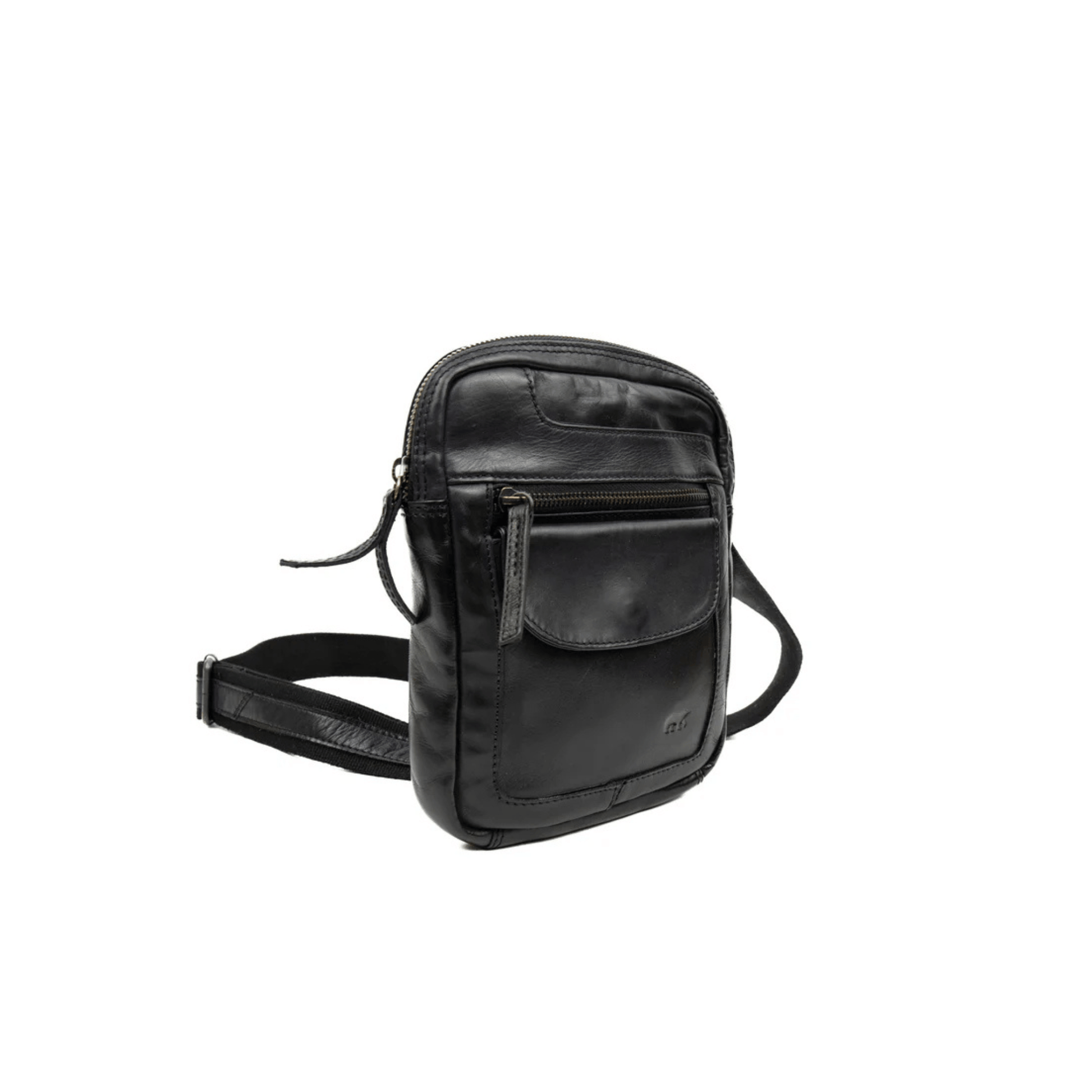 Vue de profil du sac bandoulière Bear Design Sasha Noir