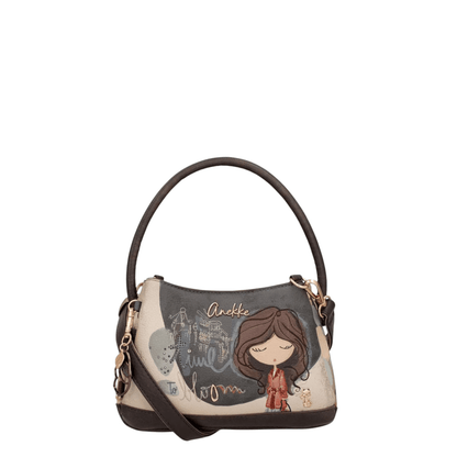 Sac Anekke Tulip porté épaule avec bandoulière réglable et amovible.