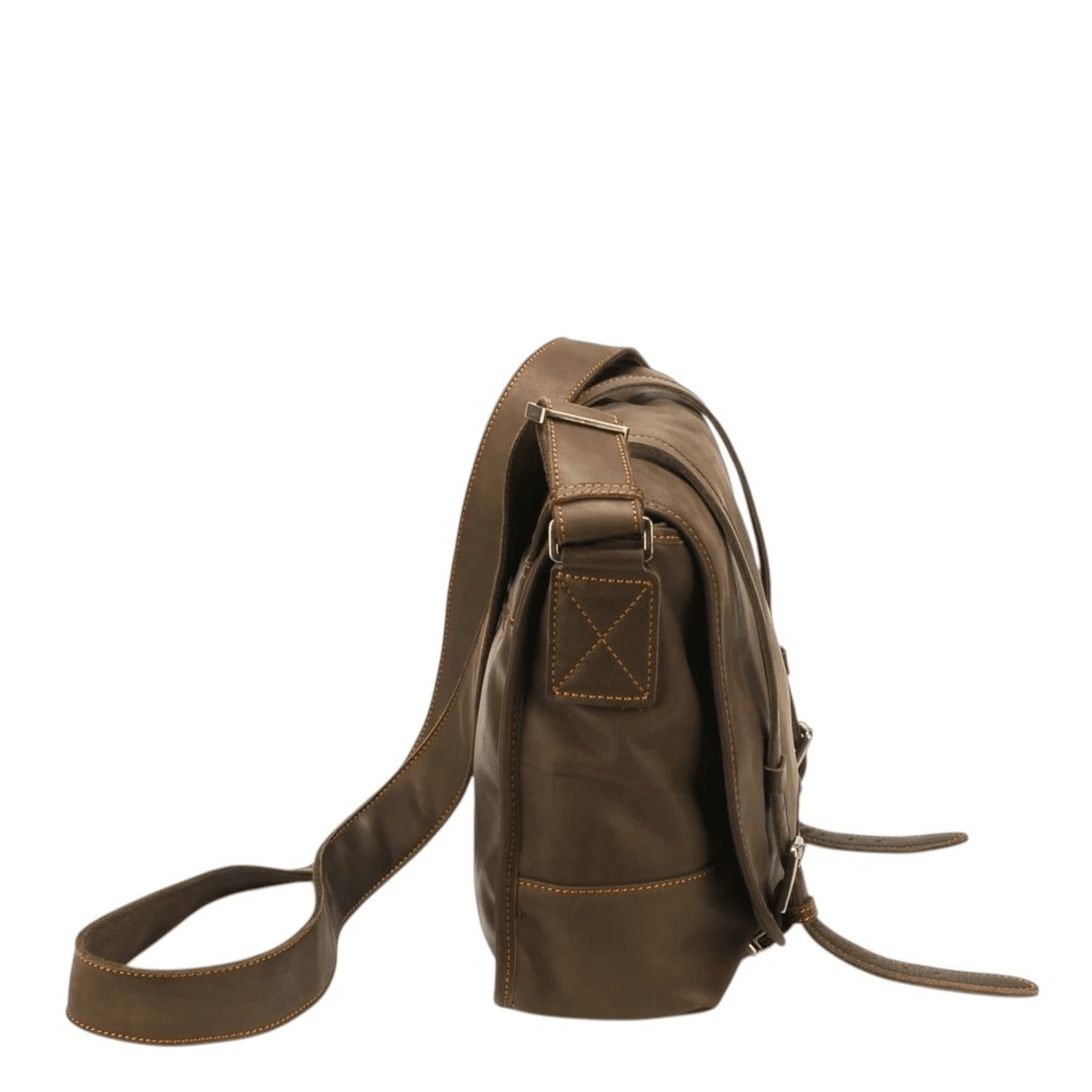 Profil grande besace Arthur & Aston Johany en cuir de vachette