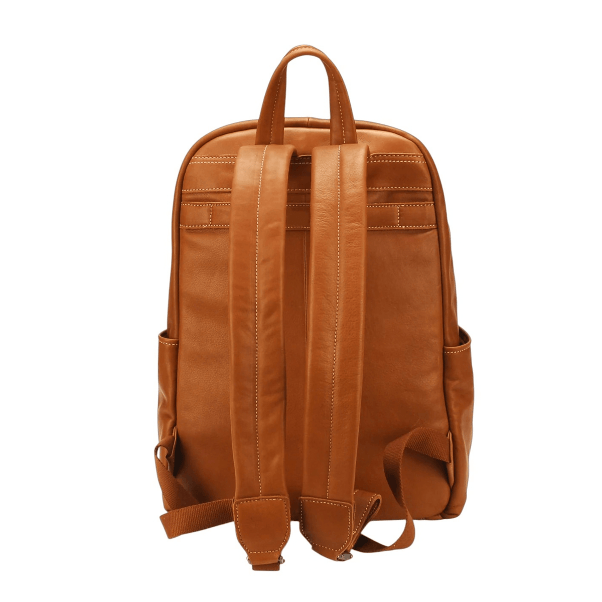 Sac à dos cuir cognac Arthur & Aston Johany avec bretelles réglables