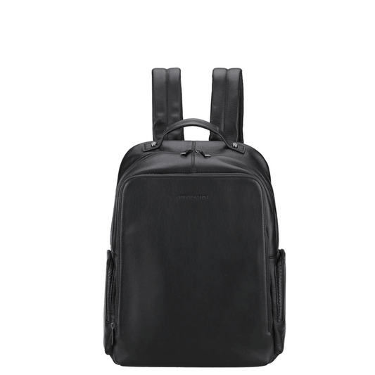 Sac à dos cuir Nairo Arthur & Aston 2628-17 noir vue de face