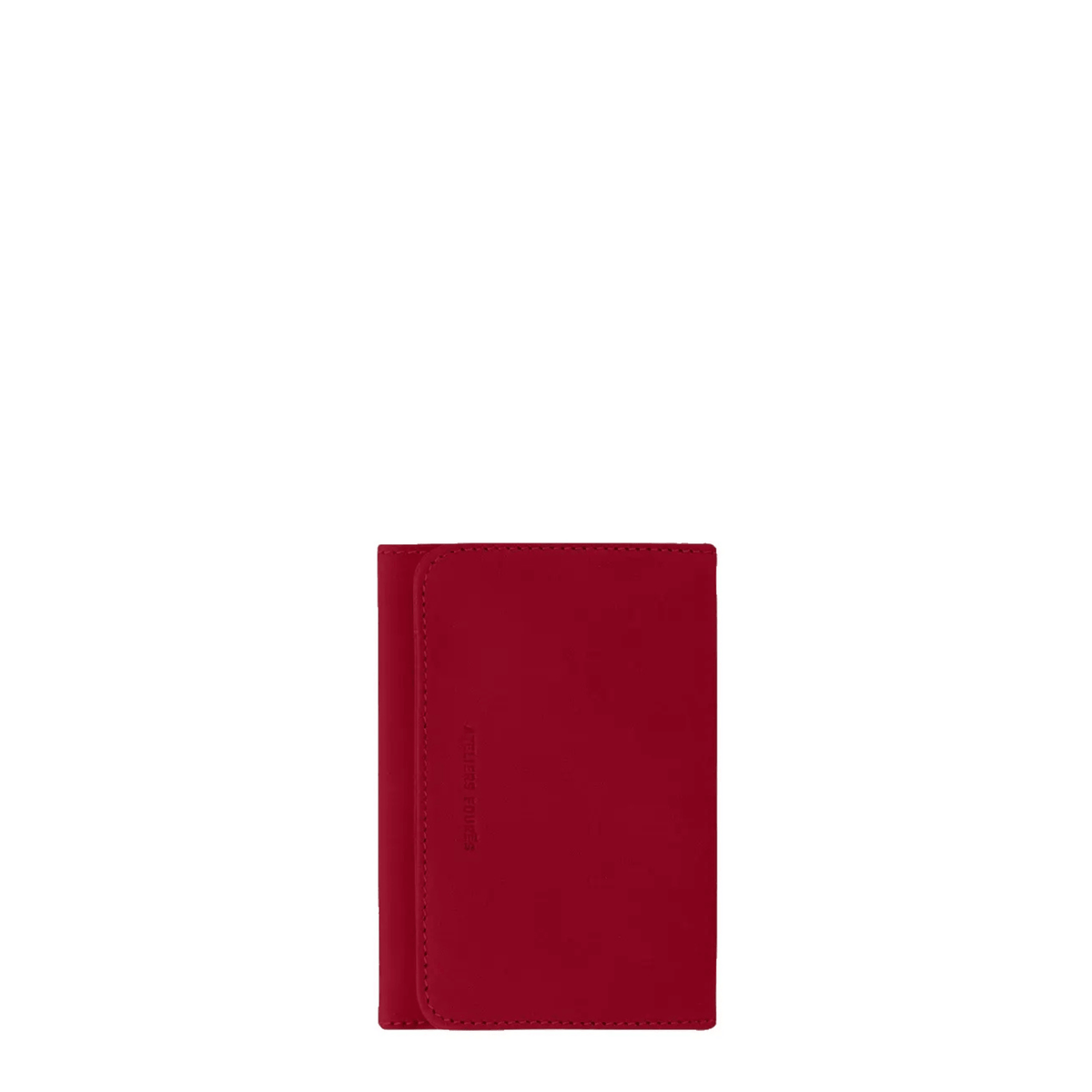 Porte-papiers en cuir rouge Hespérie Ateliers Fourès, accessoire de maroquinerie française