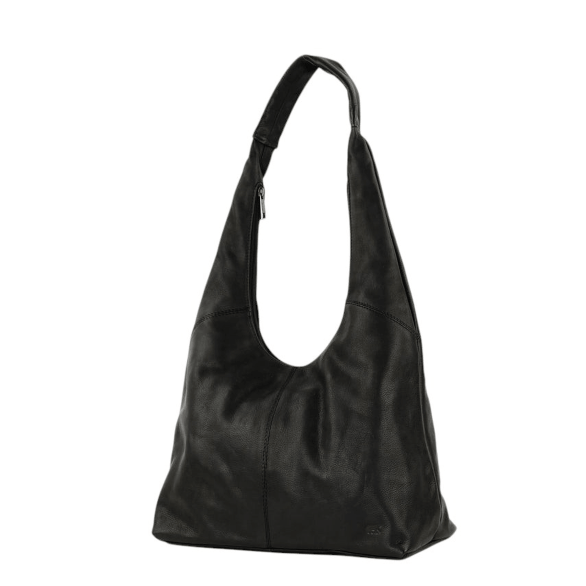 Sac cabas BEAR DESIGN Pauline CP3577 noir en cuir véritable vue trois quarts
