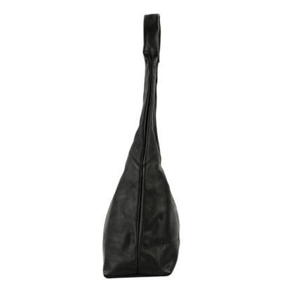 Profil du sac cabas BEAR DESIGN Pauline CP3577 noir en cuir véritable