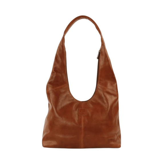 Sac cabas BEAR DESIGN Pauline CP3577 en cuir cognac vue de face