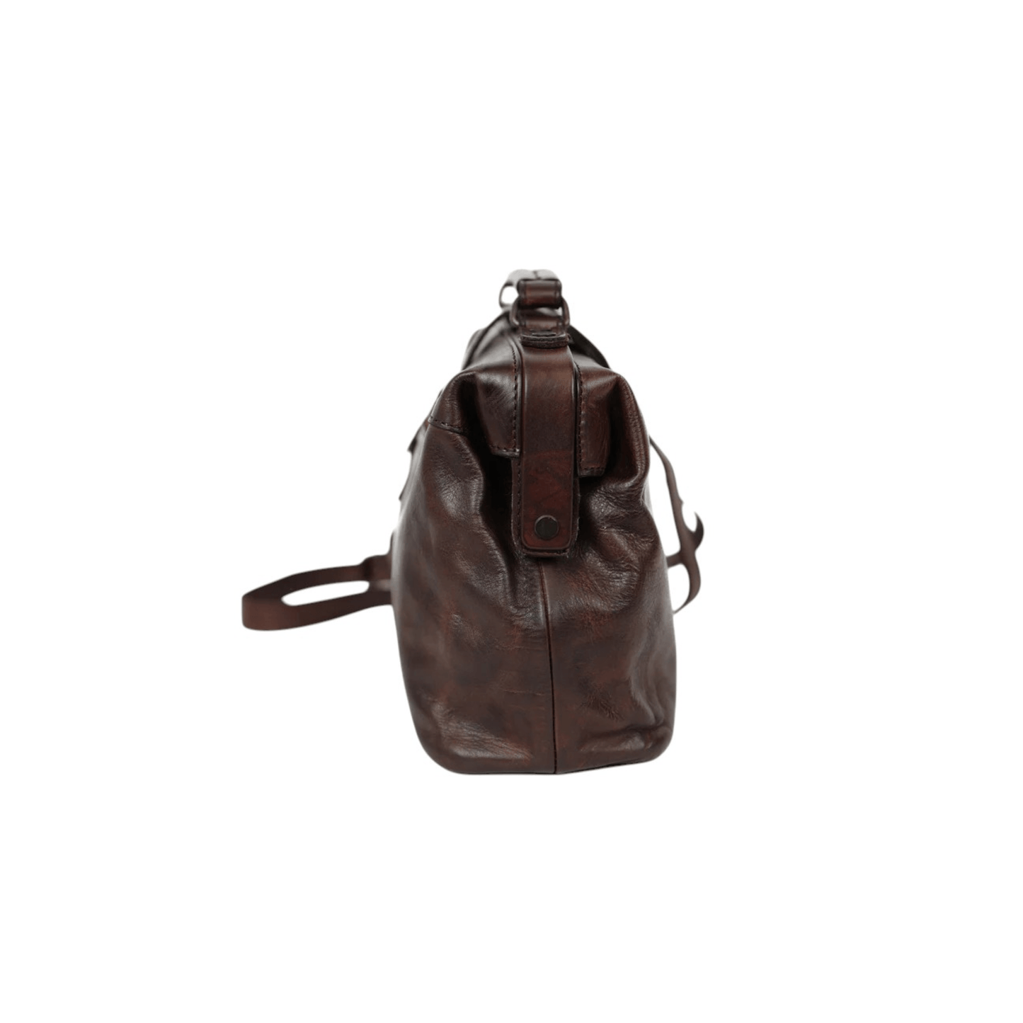 Sac docteur cuir souple profil avec bandoulière
