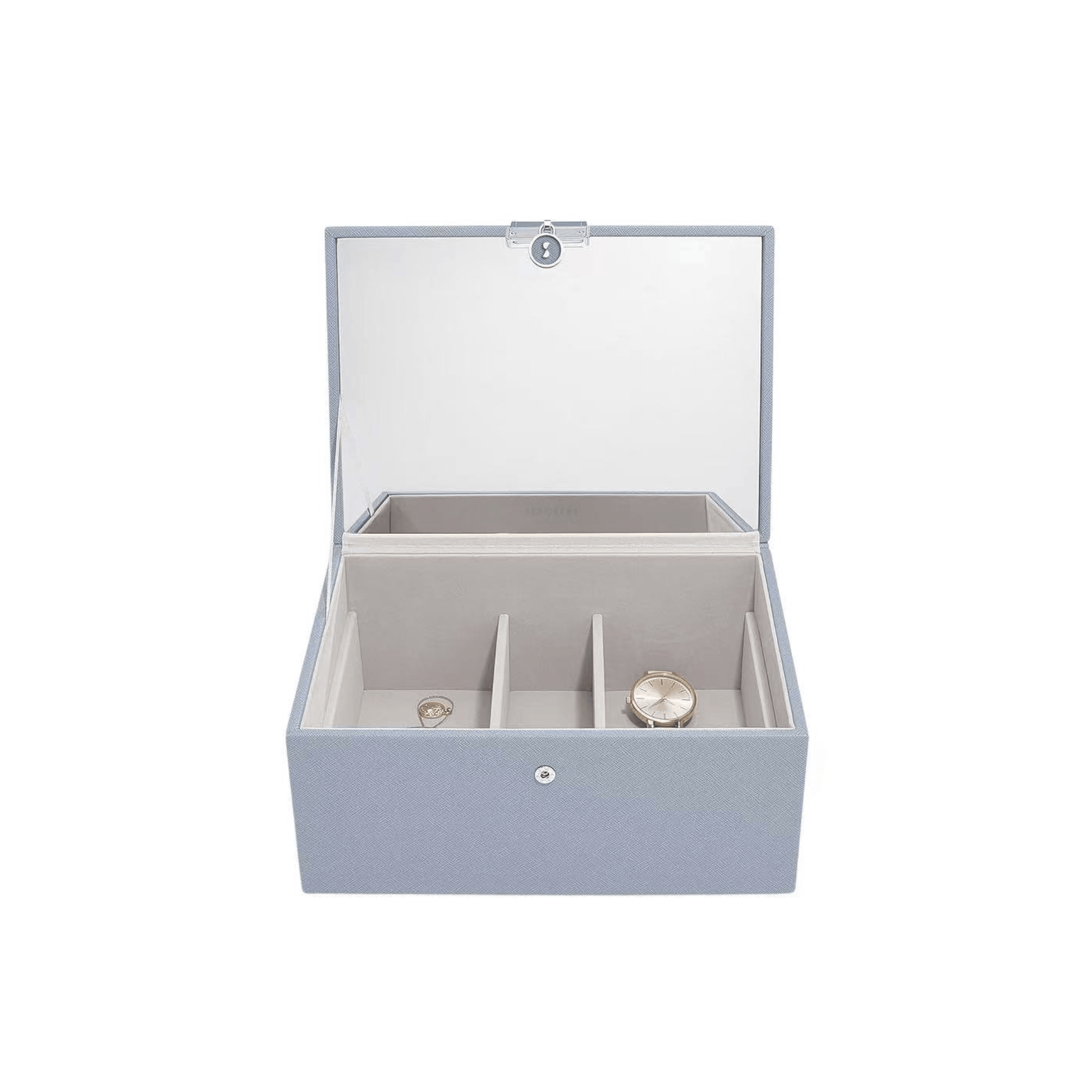 organisateur bijoux stackers bleu compartiments
