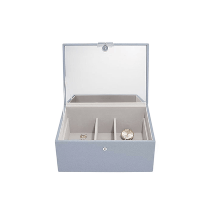 organisateur bijoux stackers bleu compartiments
