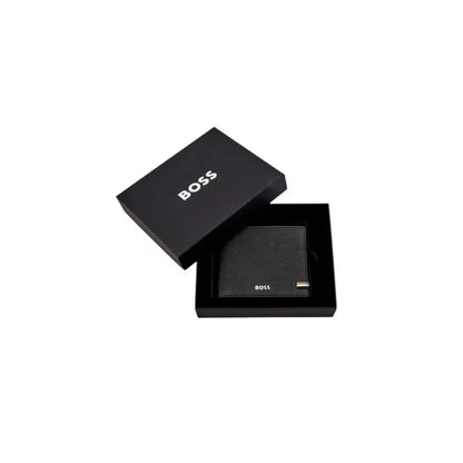 Portefeuille BOSS homme cuir noir RFID avec porte-monnaie