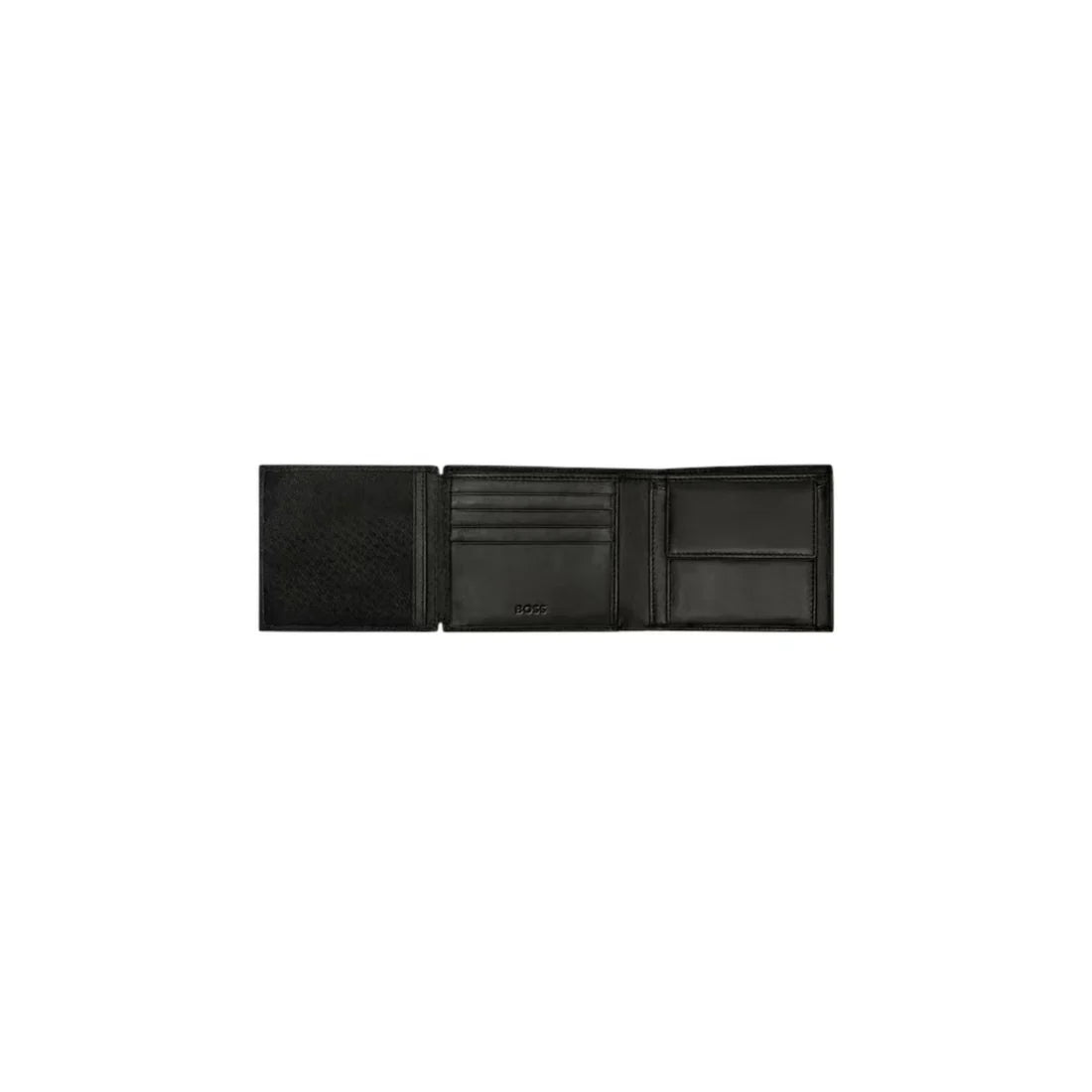 Portefeuille BOSS homme cuir noir RFID avec porte-monnaie