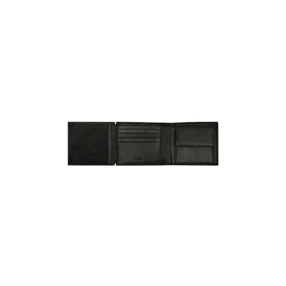Portefeuille BOSS homme cuir noir RFID avec porte-monnaie