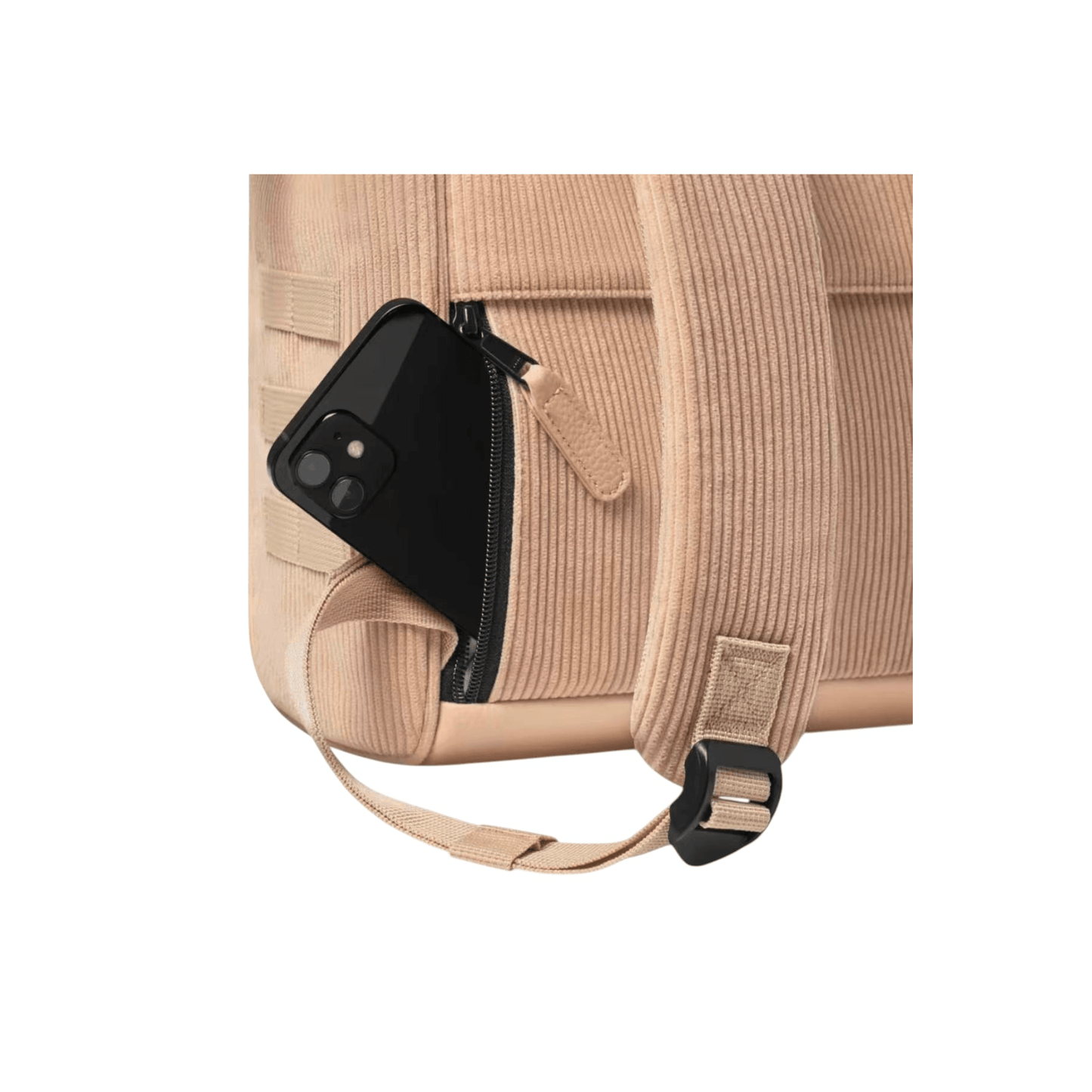 Poche de sécurité arrière du sac à dos Cabaia Adventurer Small Luxor pour smartphone et objets personnels - Nevada Maroquinerie