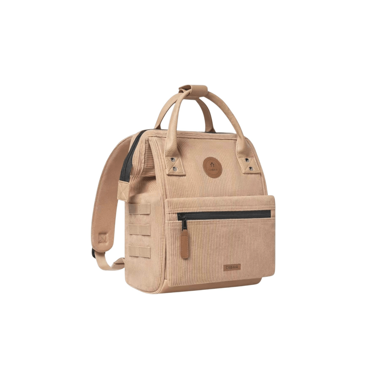 Profil du sac à dos Cabaia Adventurer Small Luxor avec système MOLLE latéral - Nevada Maroquinerie