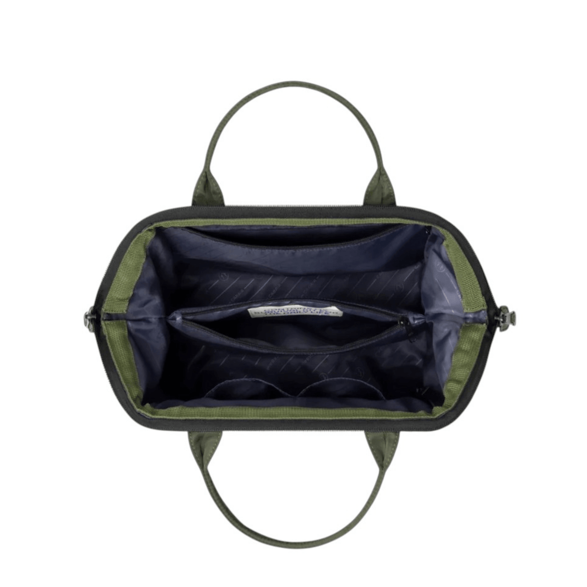 Intérieur du sac CABAIA Crossbody Adventurer Large Hobart avec séparateur zippé