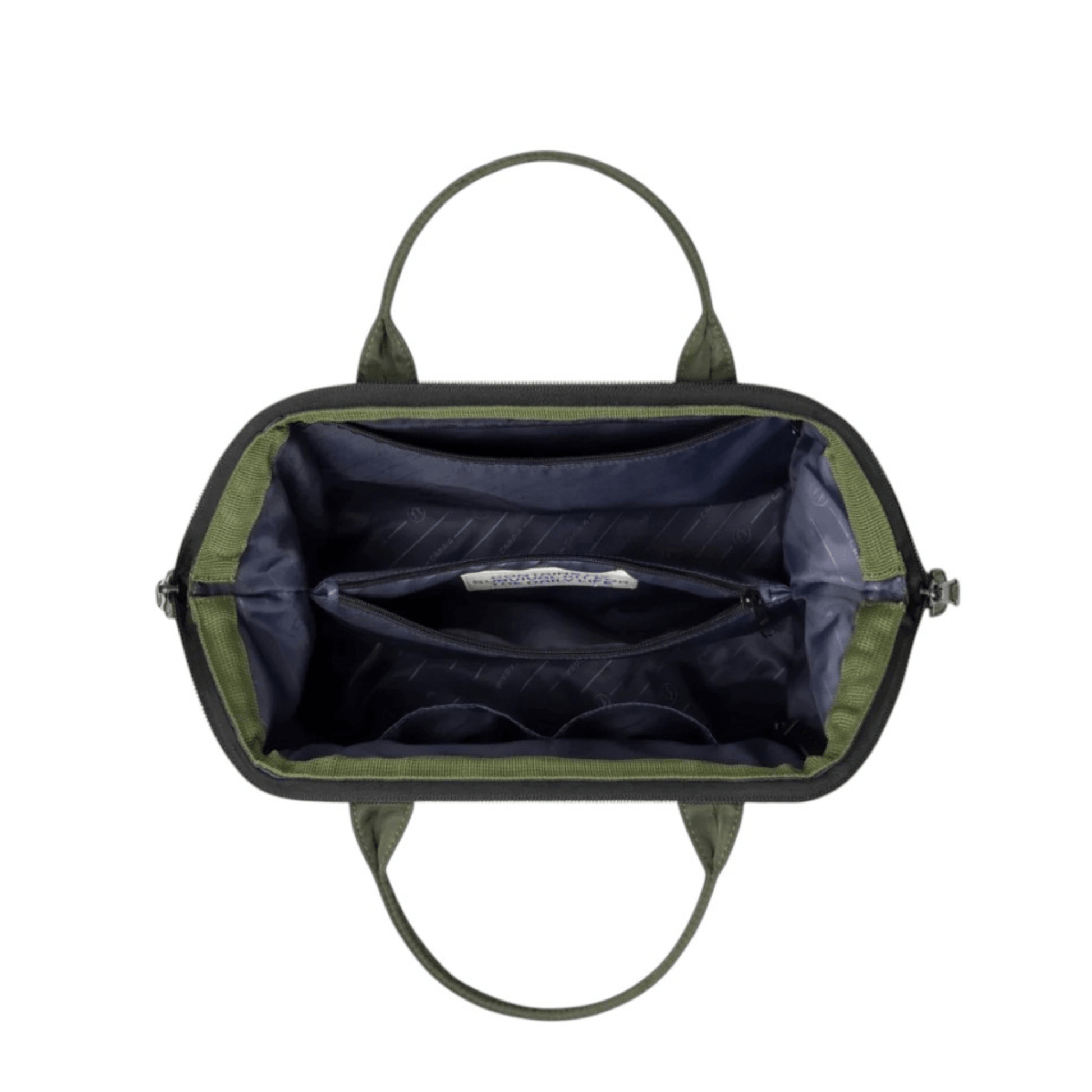 Intérieur du sac CABAIA Crossbody Adventurer Large Hobart avec séparateur zippé