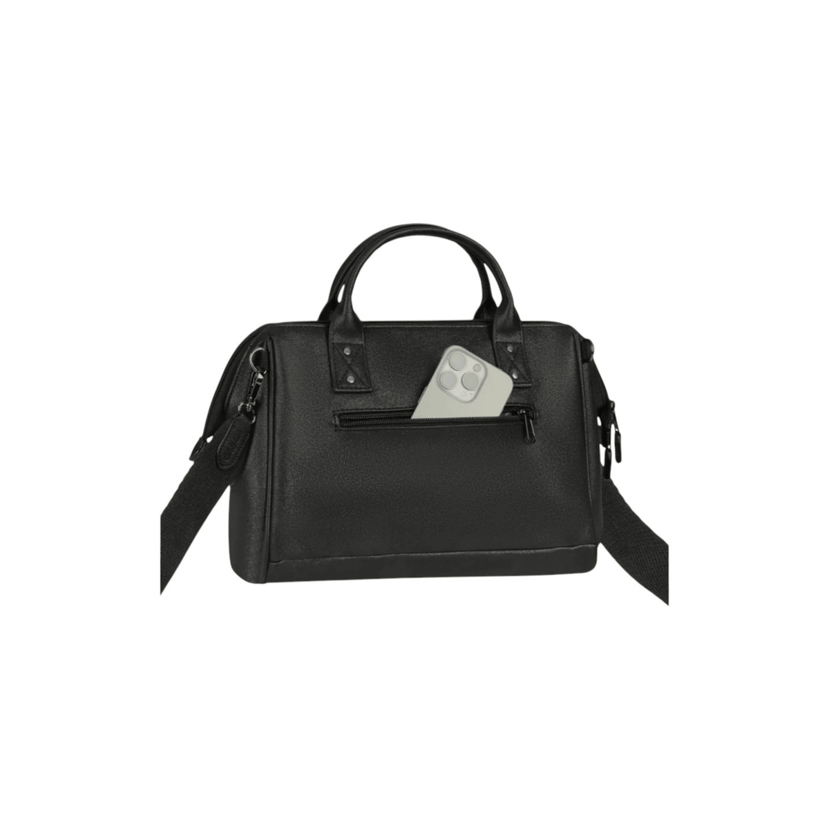 Sac CABAIA Crossbody Adventurer Medium Chelsea noir avec poche arrière zippée