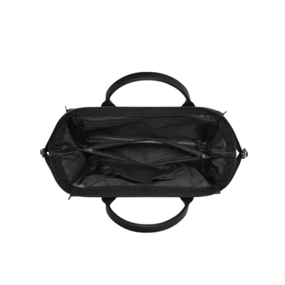 Intérieur du sac CABAIA Crossbody Adventurer Medium Chelsea noir avec séparateur zippé
