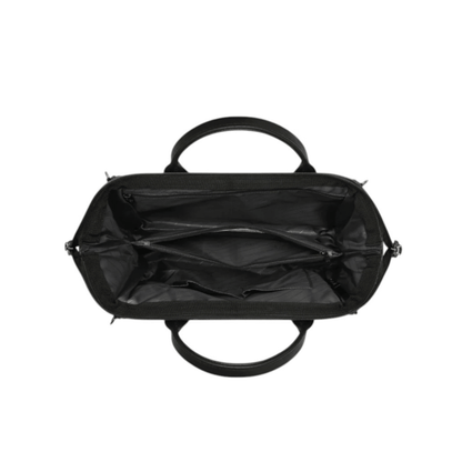 Intérieur du sac CABAIA Crossbody Adventurer Medium Chelsea noir avec séparateur zippé