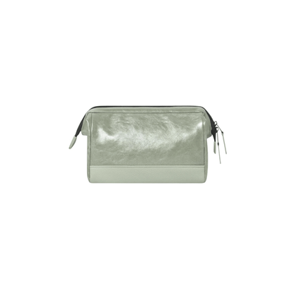 Trousse de toilette Cabaia Riverdale vert métallisé vue arrière - Nevada Maroquinerie
