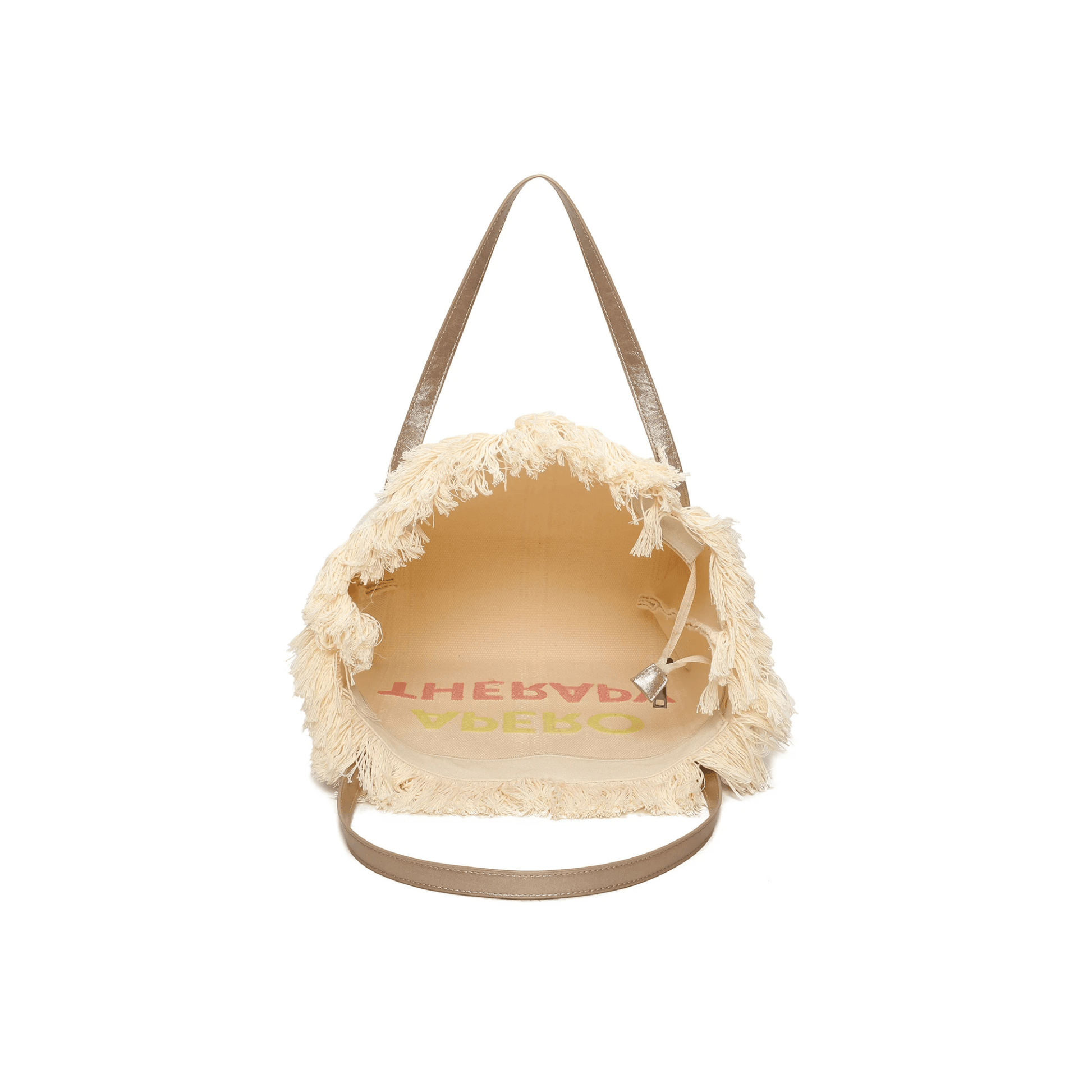 Intérieur du cabas femme zippé grand format pour plage et vacances