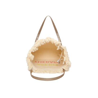 Intérieur du cabas femme zippé grand format pour plage et vacances