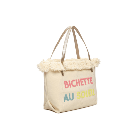 Sac cabas femme Bichette au Soleil porté épaule style plage bohème