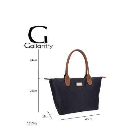 Grand cabas Gallantry Paris noir format A4 dimensions 46 × 28 × 18 cm