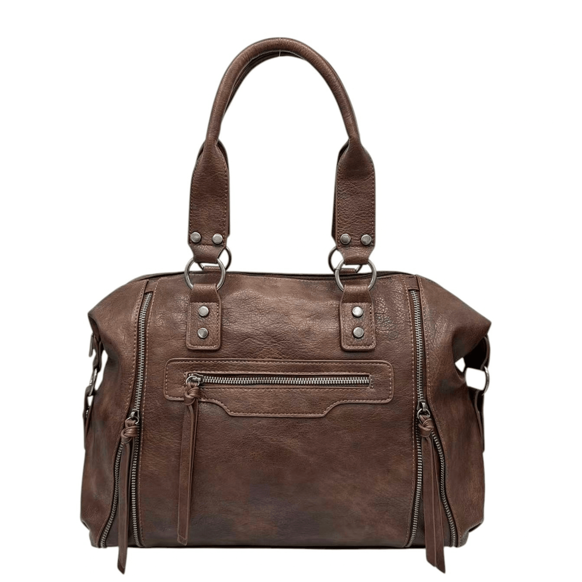Cabas Mandoline 27532 marron vu de face