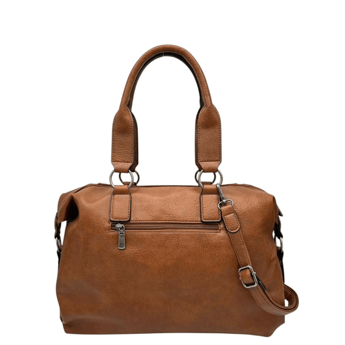 Cabas Mandoline 27532 mocha vu de dos avec bandoulière