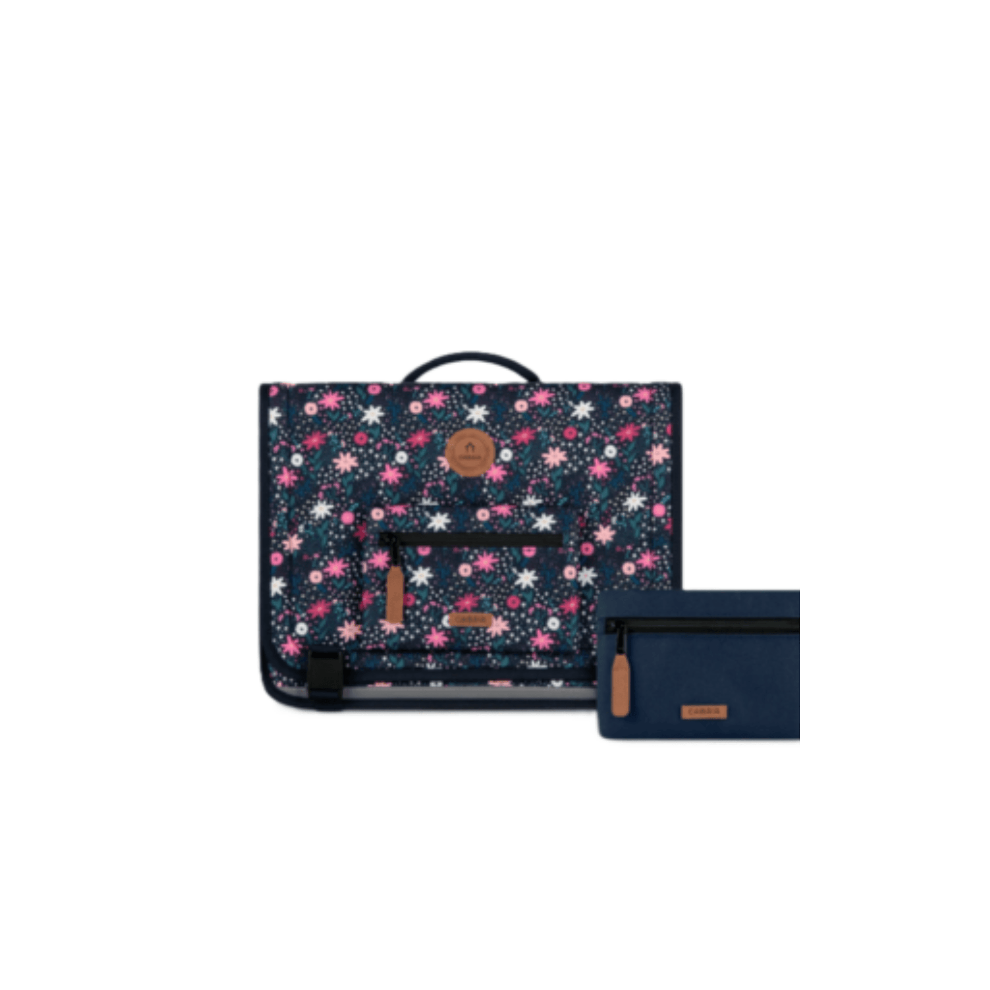 Cartable CABAIA Discover Medium Anafi avec trousse assortie vue de face