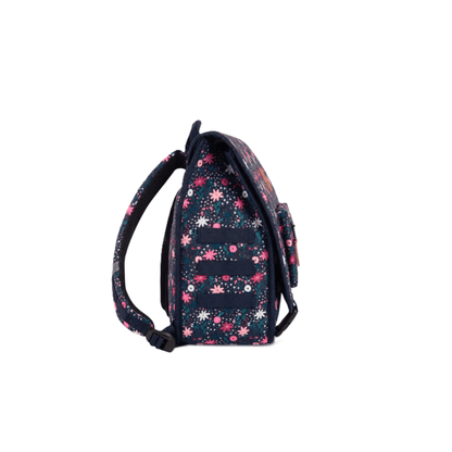 Profil du cartable CABAIA Discover Medium Anafi imprimé floral bleu marine